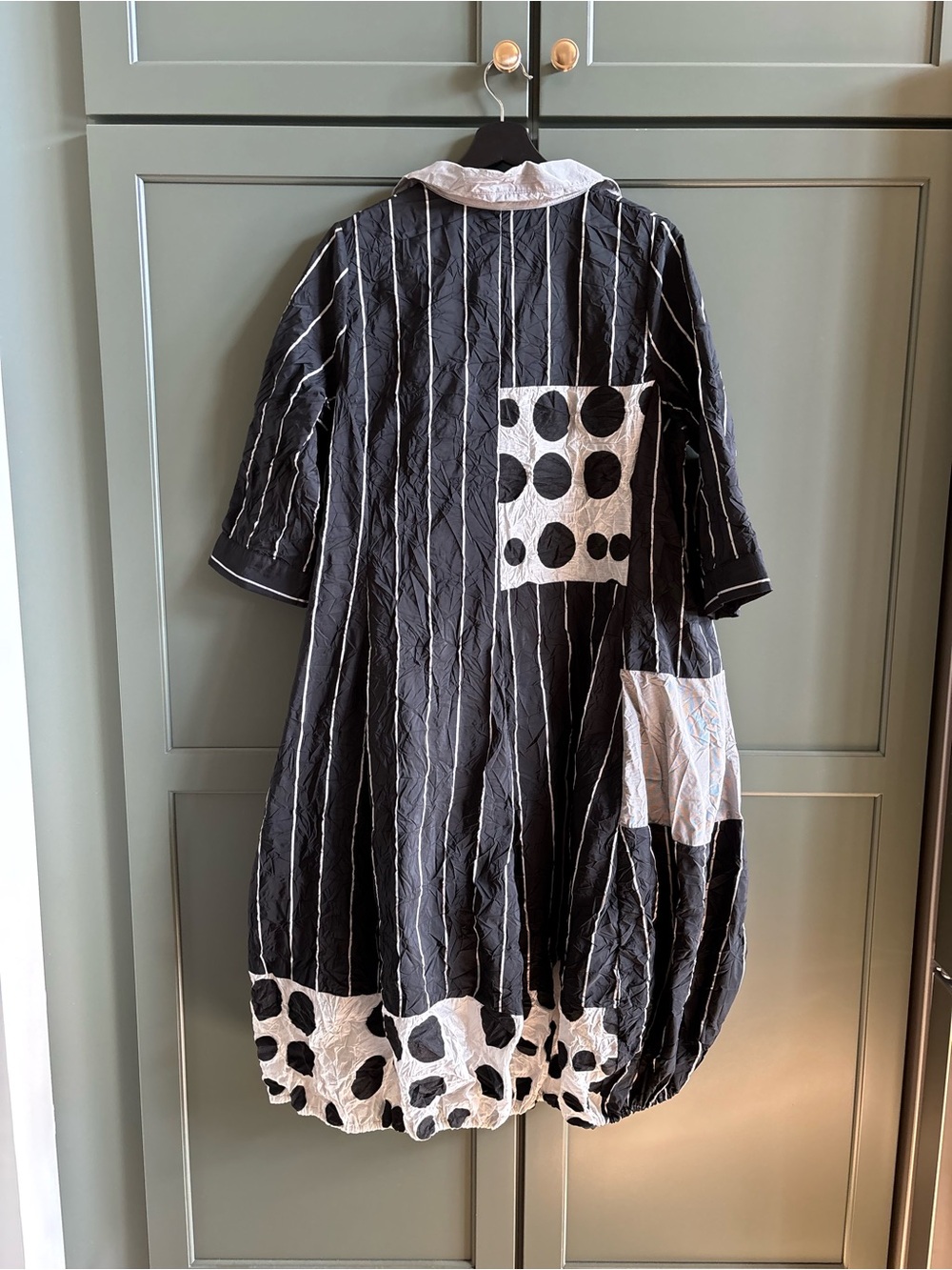 NWT ALEMBIKA Designer Lara Dress In Mixed Print Dramatic, Balloon Skirt, 12-14 - Picture 4 of 16